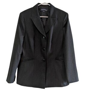 Evan-Picone Women's Black Stripe Blazer, Size 12, Suit Separate